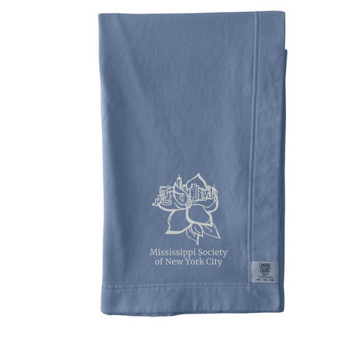 Mississippi Society Picnic Blanket, a Blue Jean Comfort Colors Blanket