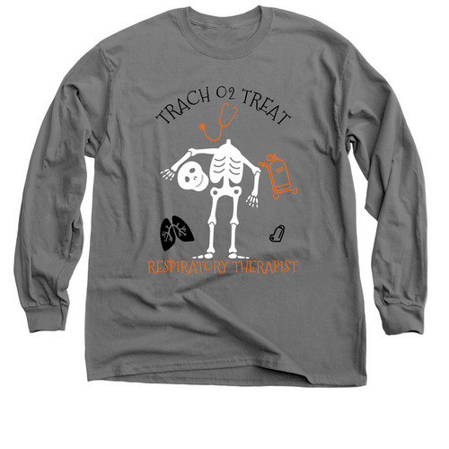 Halloween 23', a Charcoal Classic Long Sleeve Tee