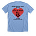 Cast Shirt Alice by Heart, a Heather Carolina Blue Premium Unisex Tee (back-view)