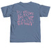 Maeve's Poem - Pink Print, a Blue Jean Comfort Colors Unisex Tee (back-view)