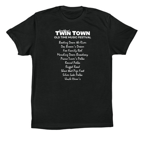 2026 Festival Tunes, a Vintage Black Premium Cotton Tee