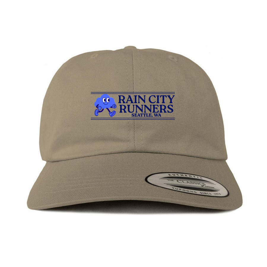 Rain City Runners Hat!, a Khaki Printed Classic Baseball Cap