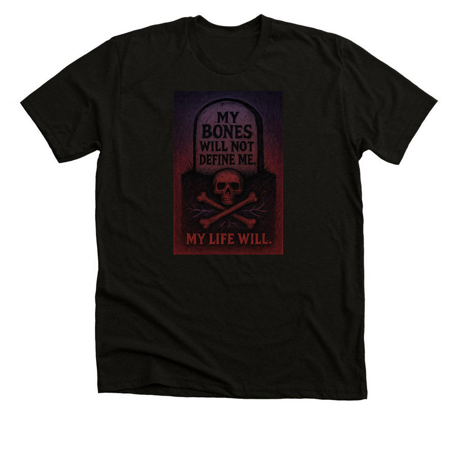 Beyond the Bone, a Black Heather Premium Unisex Tee