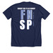 FNSP MERCH! Support the Walk for Hunger, a Solid Navy Blend Premium Unisex Tee (back-view)