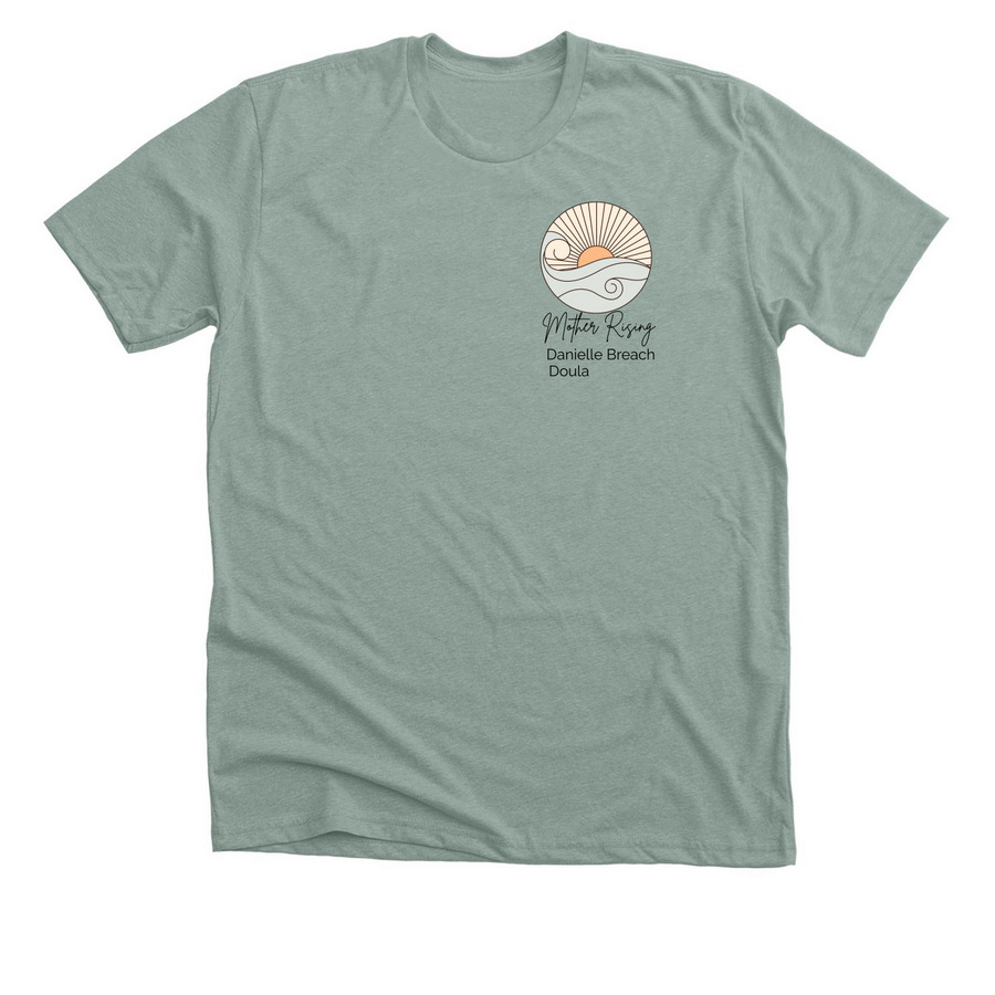 Dani Shirts, a Heather Sage Premium Unisex Tee