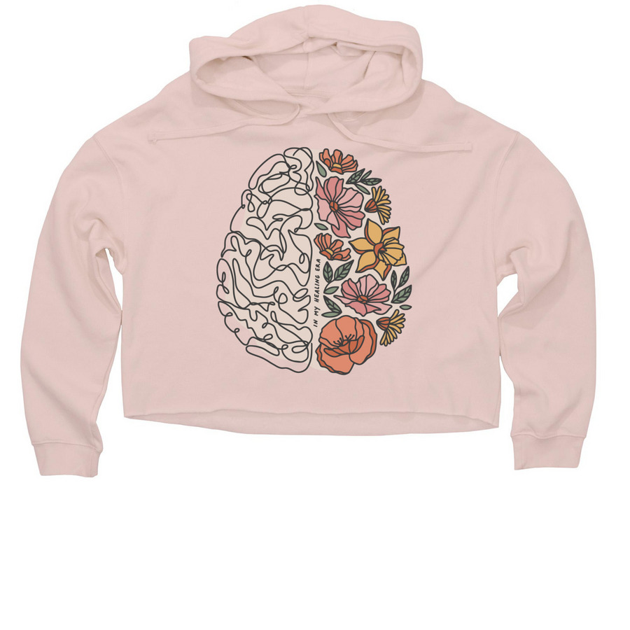 In My Healing Era Tee & Sweatshirt, a Blush Women?s Lightweight Cropped Hoodie