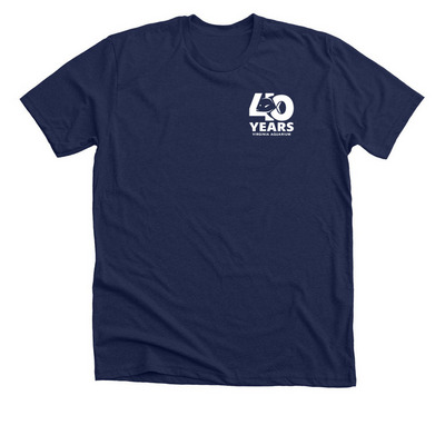Virginia Aquarium 40th Anniversary, a Solid Navy Blend Premium Unisex Tee