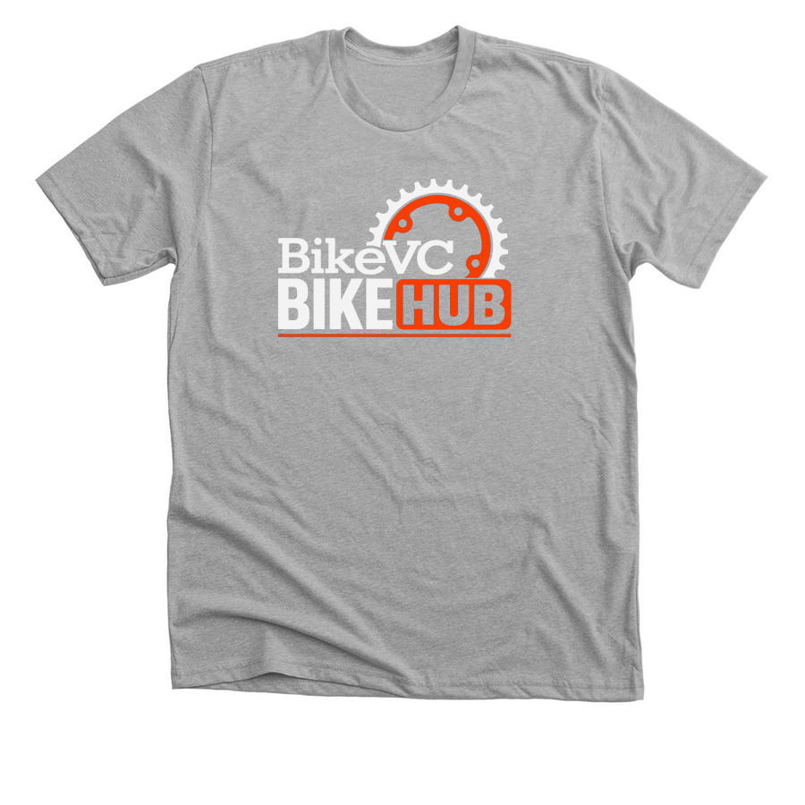 Ventura Bike HUB, a Athletic Heather Premium Unisex Tee