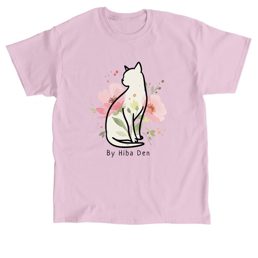 Floral Cat&nbsp;, a Light Pink Classic Unisex Tee