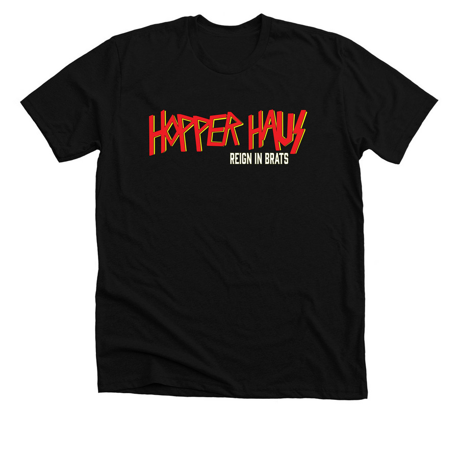 Slayer Hopper Haus, a Solid Black Blend Premium Unisex Tee