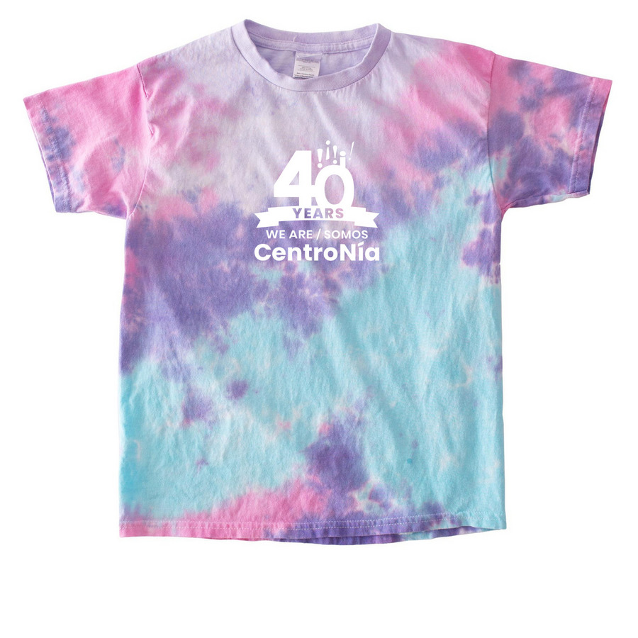 40th Anniversary Youth Collection, a Cotton Candy Youth Tie Dye Tee