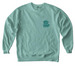 Follow Me To the Bookstore, a Seafoam Comfort Colors Crewneck Sweatshirt