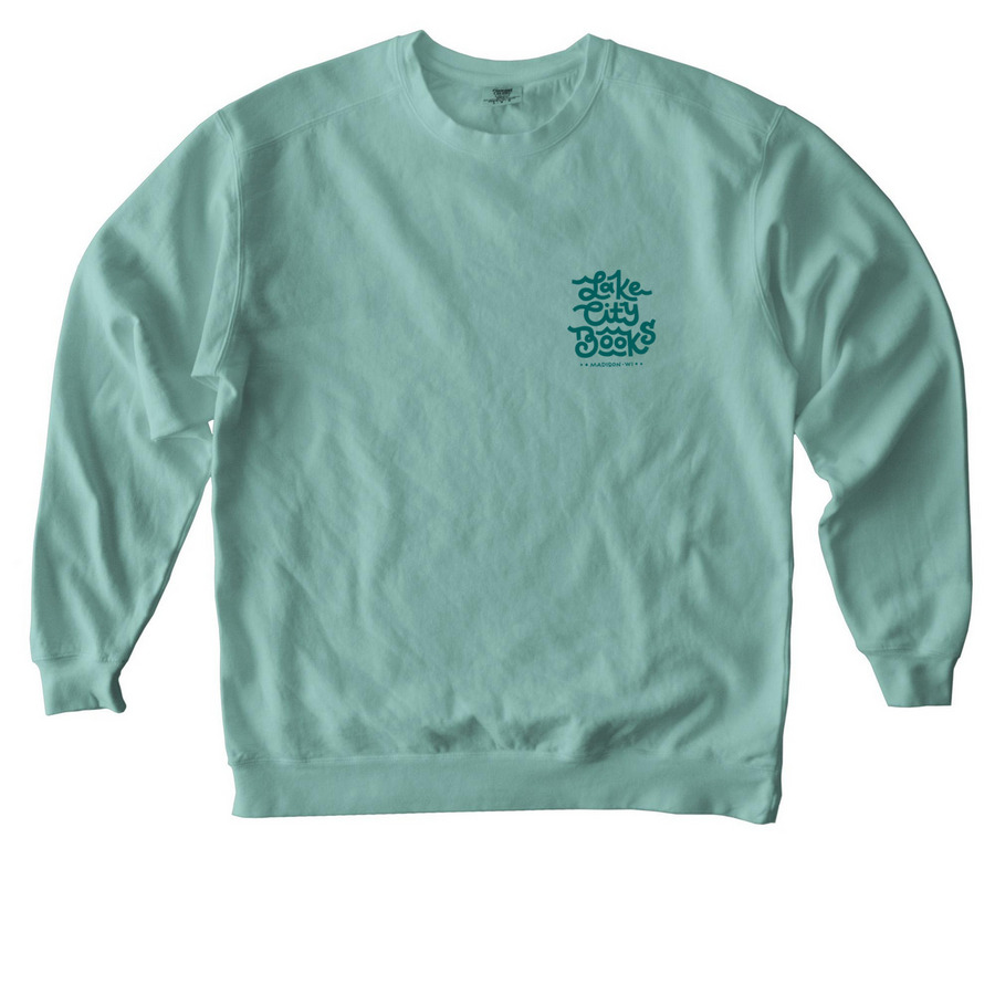 Follow Me To the Bookstore, a Seafoam Comfort Colors Crewneck Sweatshirt