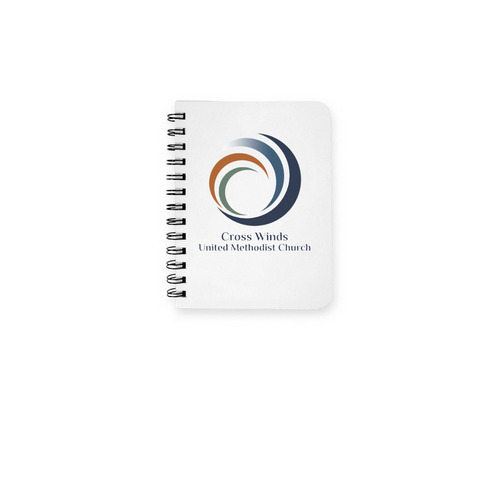 Cross Winds Notebook, a White Spiral Notebook