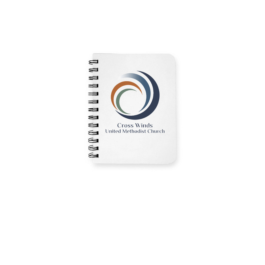 Cross Winds Notebook, a White Spiral Notebook