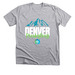 DenPres Mountain Scene Merch, a Athletic Heather Premium Unisex Tee