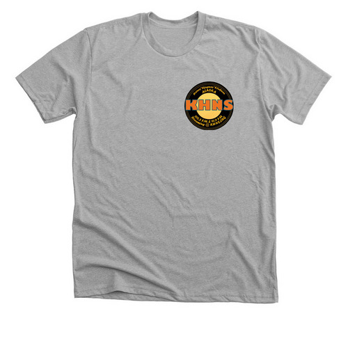 KHNS Record Logo&nbsp;, a Athletic Heather Premium Unisex Tee