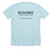 My Body Belongs To Me, a Heather Ice Blue Premium Unisex Tee (back-view)