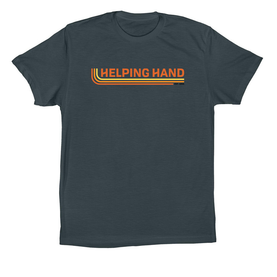 '70s Retro, a Dark Grey Premium Cotton Tee