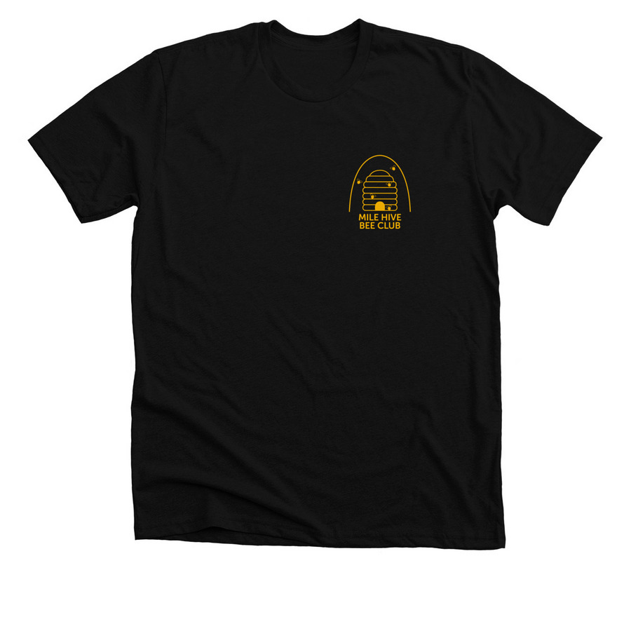 Mile Hive Bee Club Merch!, a Solid Black Blend Premium Unisex Tee
