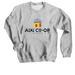 Alki Co-op Adult Crewneck Full Color&nbsp;, a Sport Grey Crewneck Sweatshirt