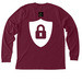 I'm Not Ordinary, a Heather Cardinal Premium Long Sleeve Tee (back-view)