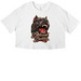 ?FIRST DROP. FIRST CROP.?, a White Women?s Cropped Cotton Tee
