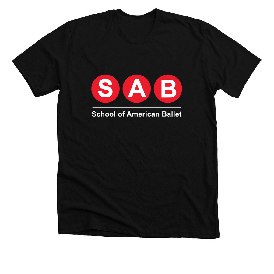 NEW ITEM! Subway-Style SAB Apparel, a Solid Black Blend Premium Unisex Tee