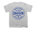 Team Grayson: Knock Cancer Out Of The Park!, a Sport Grey Youth Unisex Tee (back-view)