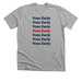 Vote Early T-Shirt, a Athletic Heather Premium Unisex Tee
