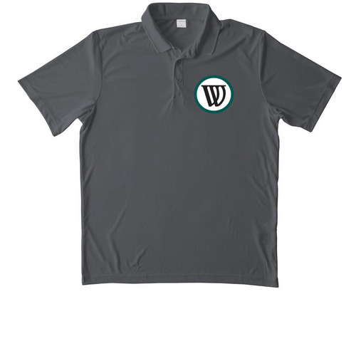 WNA Polo, a Iron Grey Unisex Performance Polo