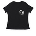 Lucky to Be Rescued, a Black Women's Relaxed V-Neck Tee