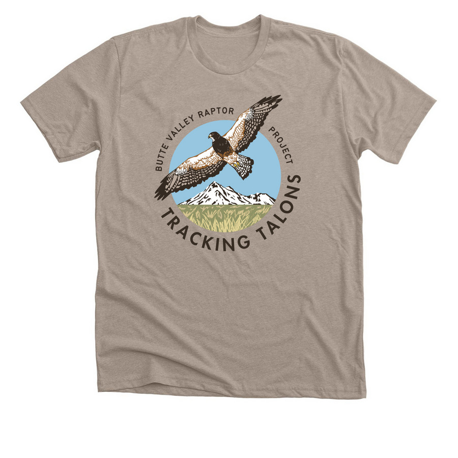 Support Raptor Research, a Heather Stone Premium Unisex Tee