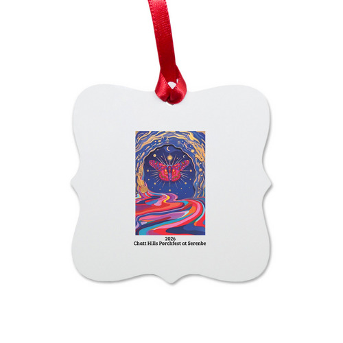 2026 Artist Ornament&nbsp;, a White Aluminum Square Ornament