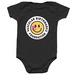 VBF Smiley - Yellow and White -Onesie, a Black Infant Onesie