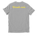 0sounz, a Granite Grey Heather Allmade Organic Cotton Unisex Tee (back-view)