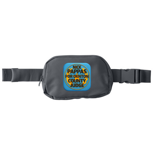 Pappas For Denton campaign hip packs, a Storm Grey Matte Hip Pack