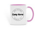 Camp Kerns, a Pink Two-Tone Ceramic Mug