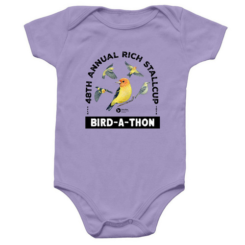 Point Blue 2026 Bird-A-Thon Baby Onesie, a Lavender Infant Onesie