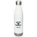 Remember to Hydrate, a White Stainless Steel Water Bottle