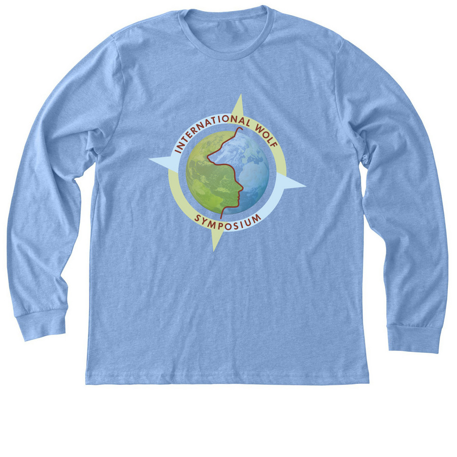 International Wolf Symposium Apparel, a Heather Carolina Blue Premium Long Sleeve Tee