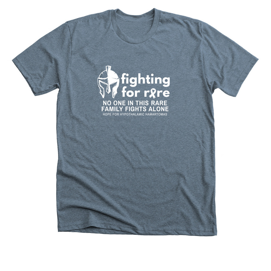 Fighting For Rare, a Heather Slate Premium Unisex Tee