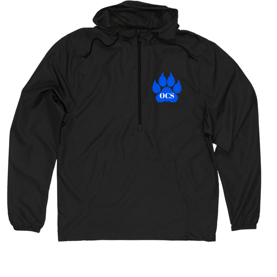 Wildcats Adult Windbreaker, a Black Quarter-Zip Windbreaker