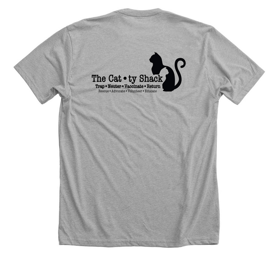 Rescue Foster Adopt, a Athletic Heather Premium Unisex Tee (back-view)