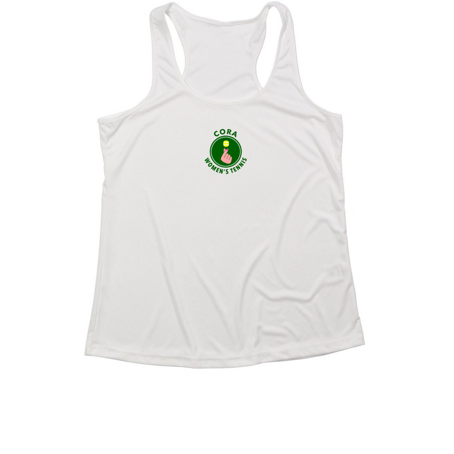 CORA Home Uniform, a White Women's Performance Tank