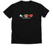 Roller Skate + Pretzel = Heart, a Solid Black Blend Premium V-Neck Tee