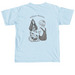 Here to carry glucose & cause trouble, a Chambray Comfort Colors Unisex Tee (back-view)