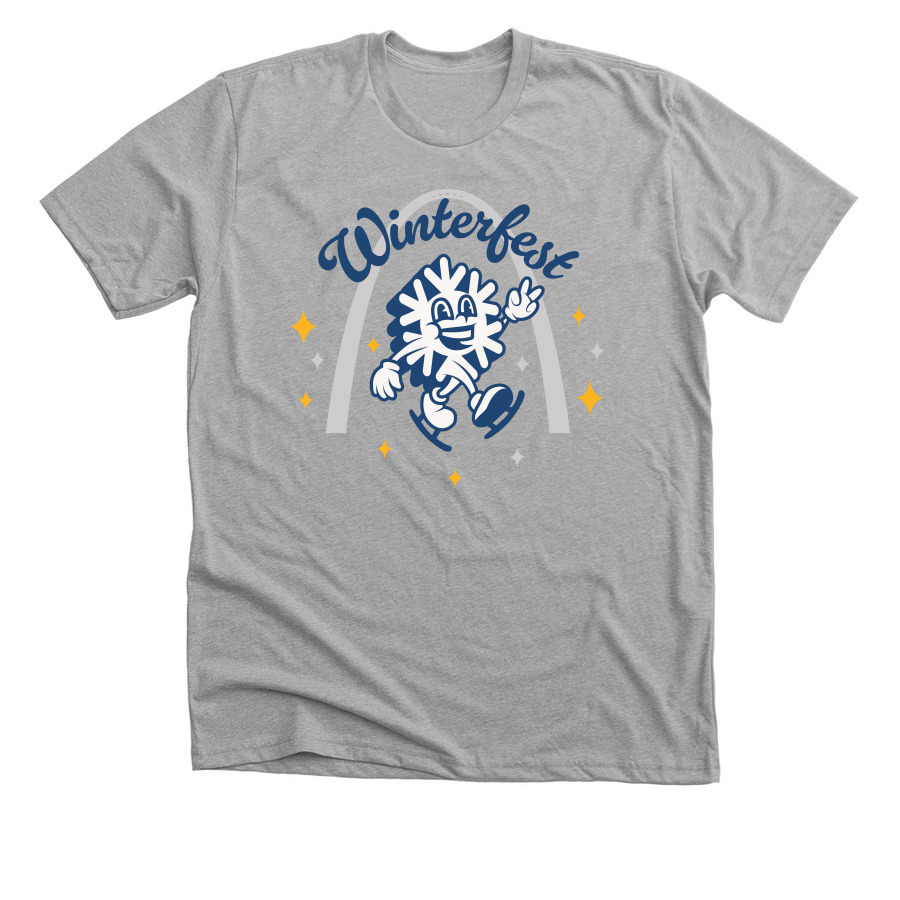 Winterfest - Archie Frost, a Athletic Heather Premium Unisex Tee