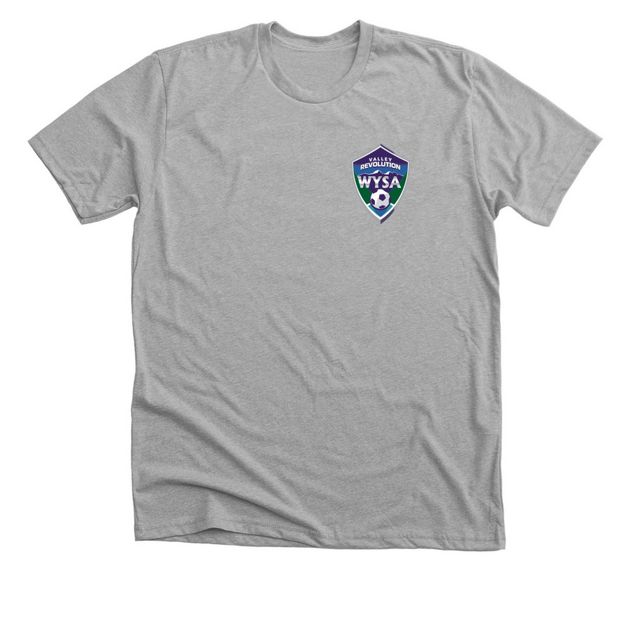 WYSA/VR Adult T-Shirts and Hoodies, a Athletic Heather Premium Unisex Tee