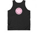 Ask me about free condoms!, a Black Classic Unisex Tank Top (back-view)